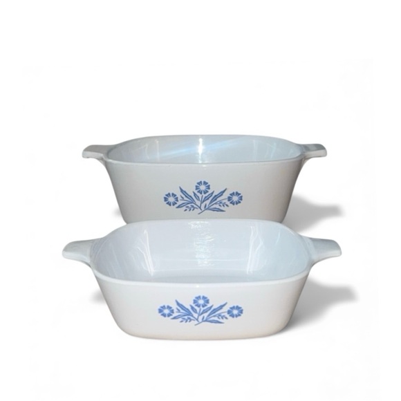 Corningware Other - Set of 2‎ Corningware Vintage Iconic Blue Cornflower
